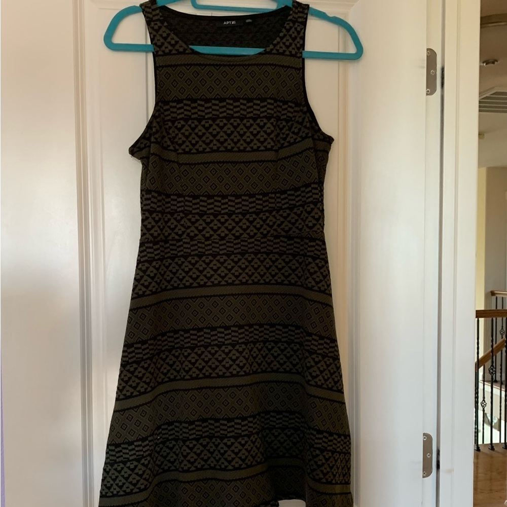 Geometric design a line dress